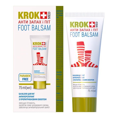 KrokMed Antyperspirant do Stóp - na Pocenie i Zapach, Olejek Herbaciany 75 ml