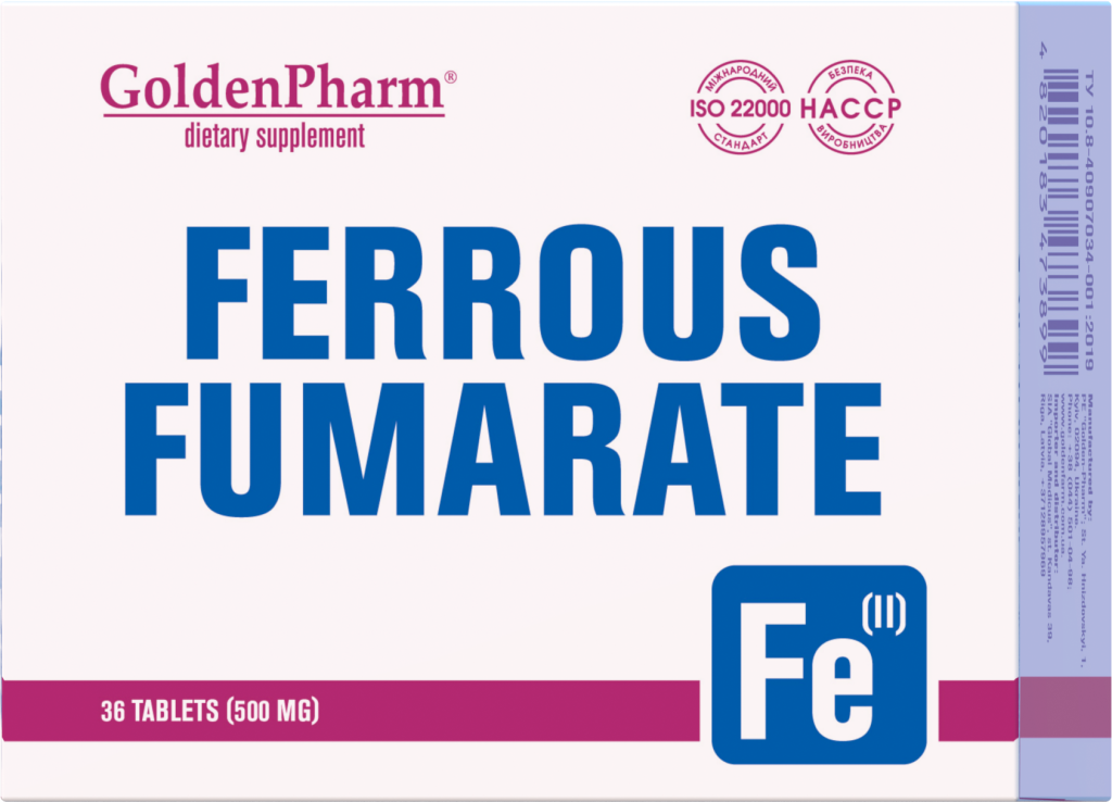 Żelazo 14 mg - Fumaran Żelaza, Energia i Hemoglobina, 36 tabletek