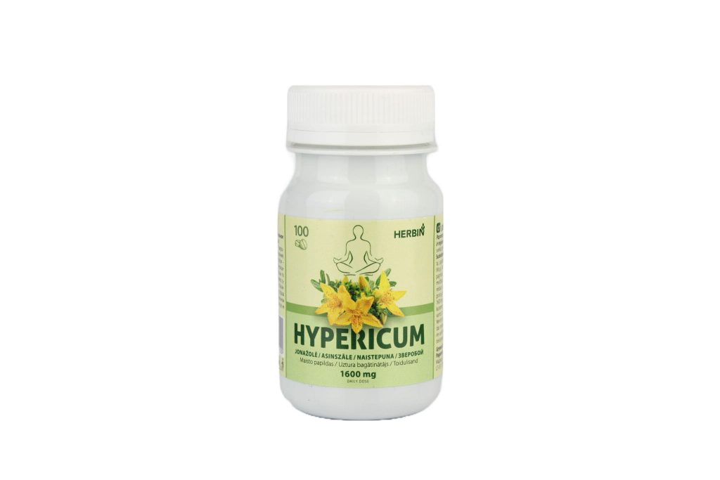 Dziurawiec zwyczajny Zdrowie Psychiczne Herbin 100 tabletek
