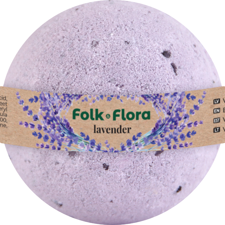 Kula do kąpieli Lawenda Naturalny Relaks Folk & Flora 130g