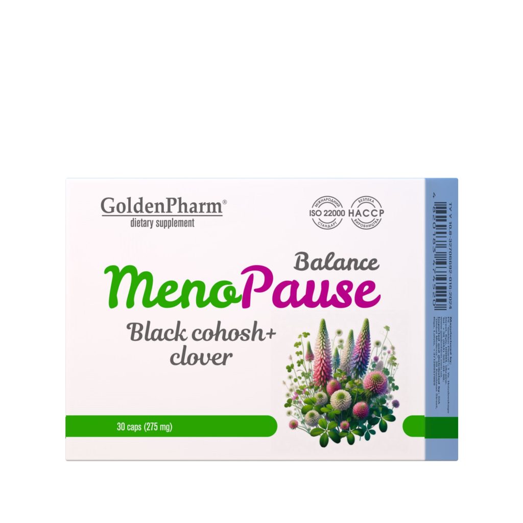 Menopauza Balance - Czerwona Koniczyna, Pluskwica Groniasta, Izoflawony 30 kaps.