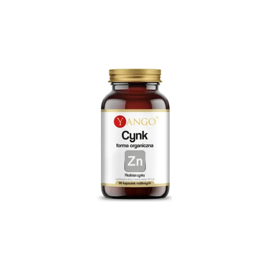 Cynk Organiczny - Na Odporność, Włosy i Paznokcie - 90 kapsułek - Yango