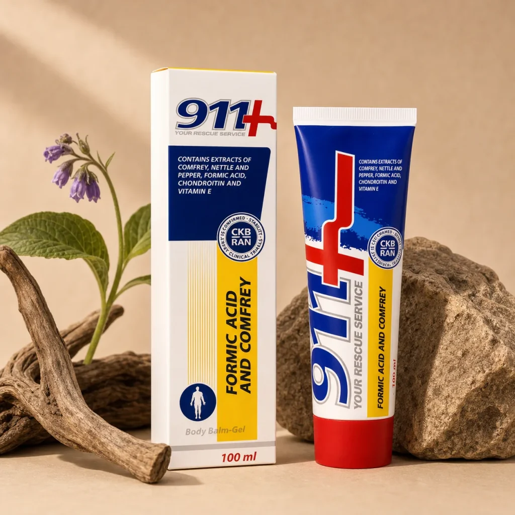 911 Balsam Żywokost z Kwasem Mrówkowym - Balsam do masażu 100 ml, DCP Hemigal, zdjęcie 2