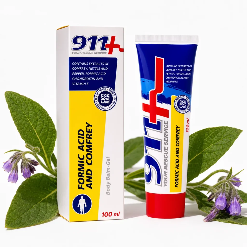 911 Balsam Żywokost z Kwasem Mrówkowym - Balsam do masażu 100 ml, DCP Hemigal, zdjęcie 3