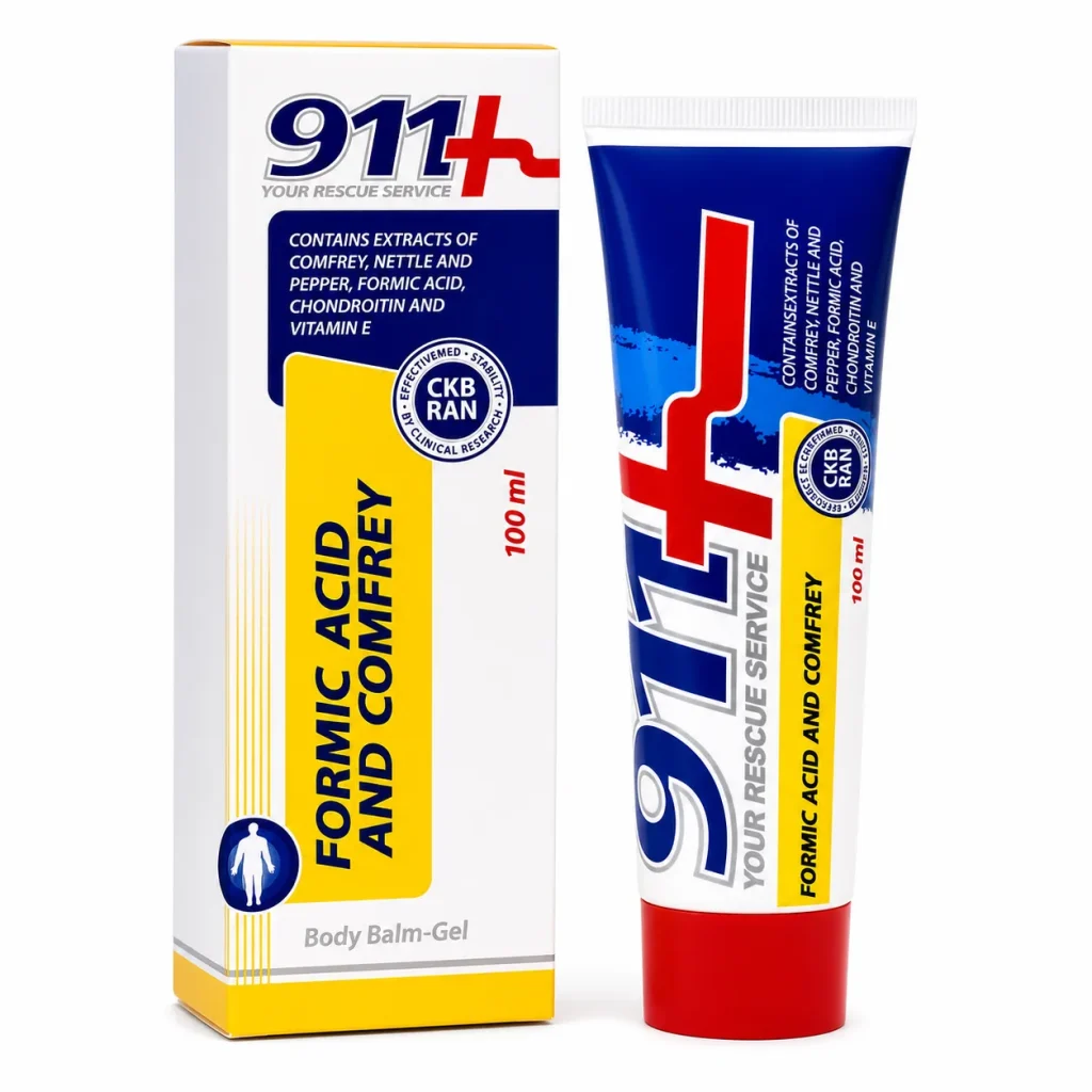 911 Balsam Żywokost z Kwasem Mrówkowym - Balsam do masażu 100 ml, DCP Hemigal, zdjęcie 4