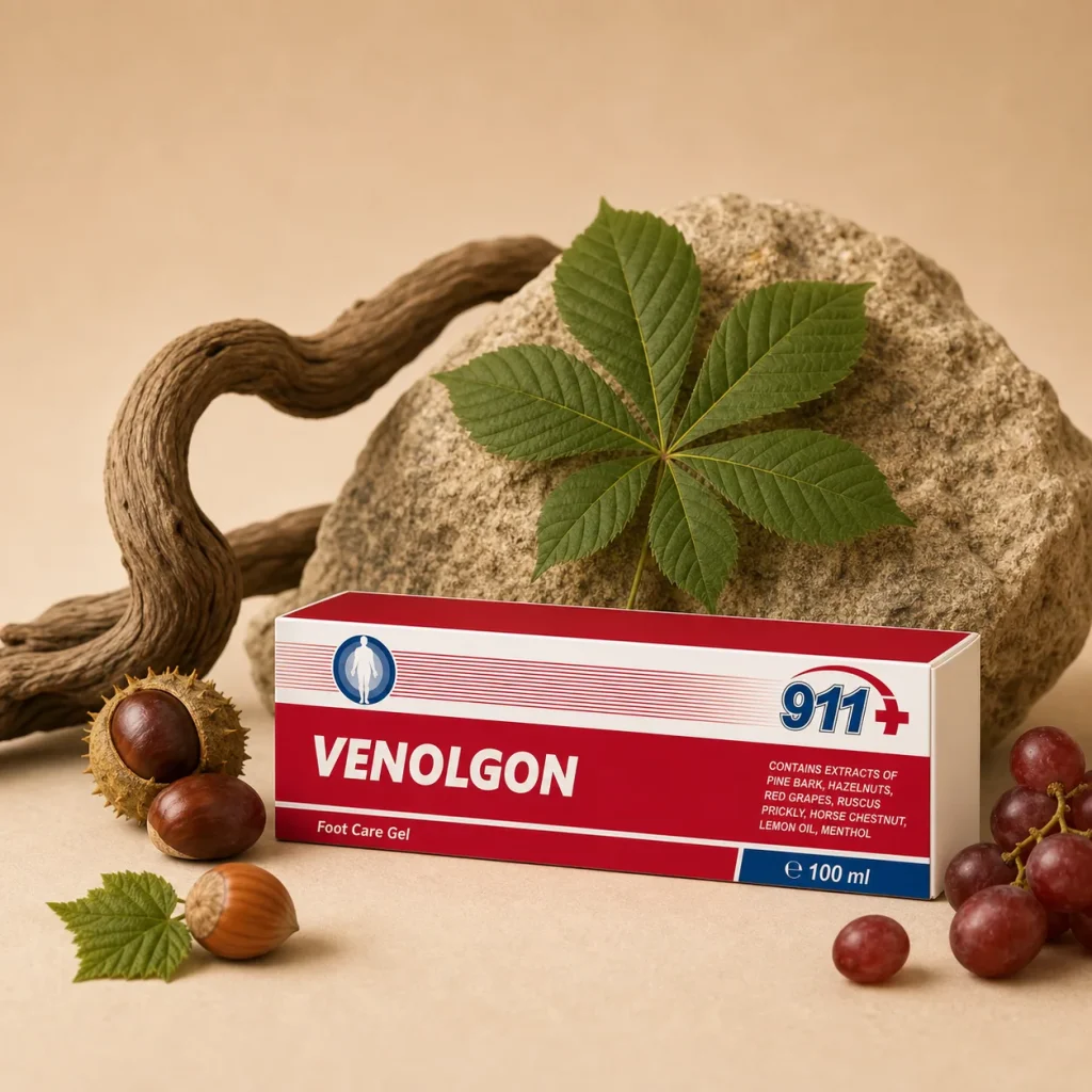 911 Venolgon - Żel na Pajączki i Zmęczone Nogi 100 ml, Farmakom, zdjęcie 2