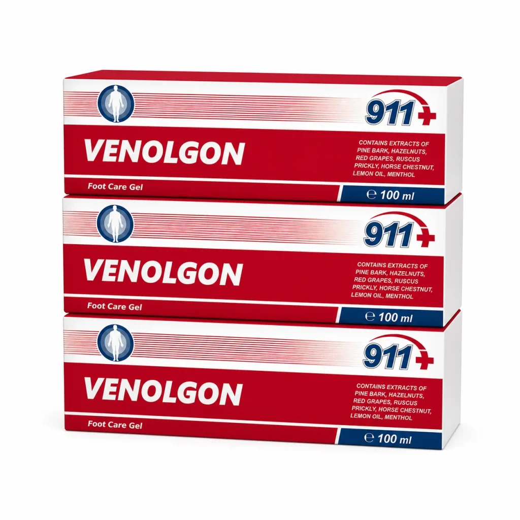 911 Venolgon - Żel na Pajączki i Zmęczone Nogi 100 ml, Farmakom, zdjęcie 6