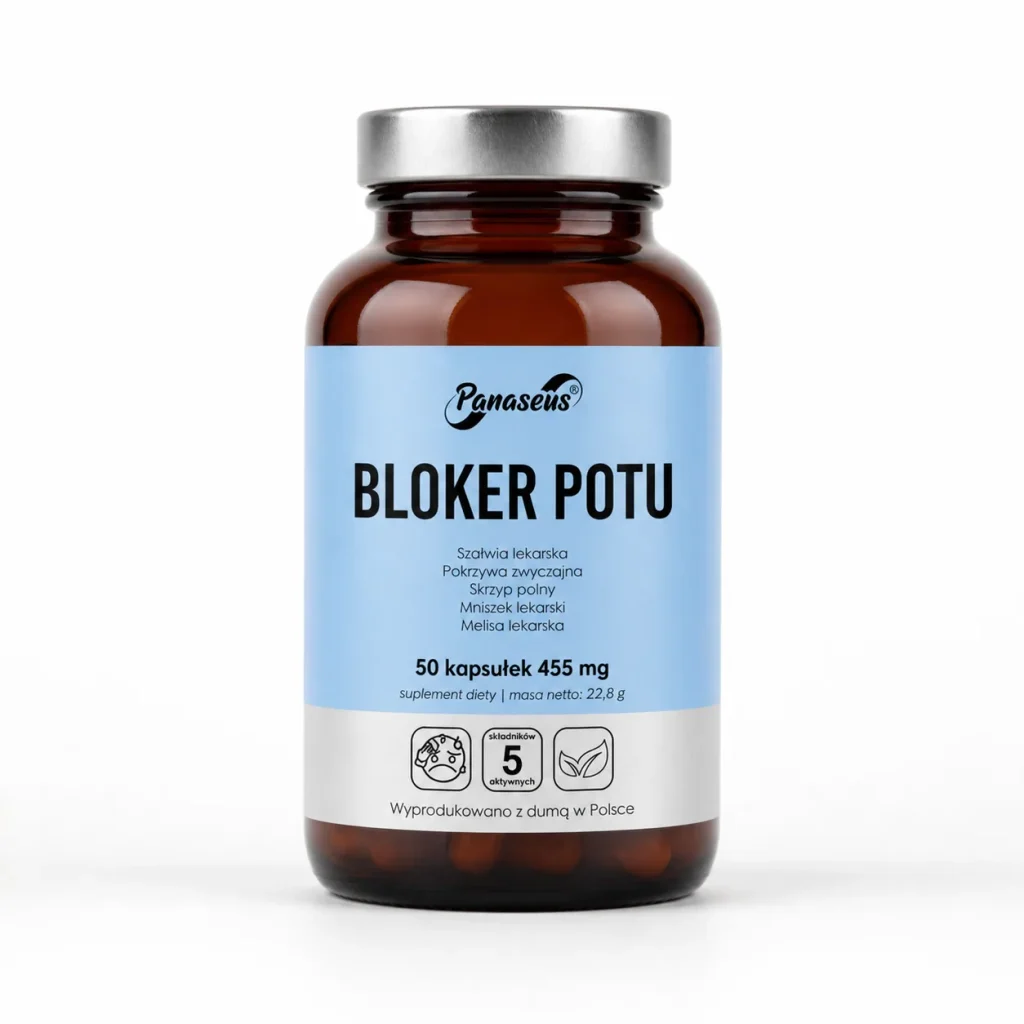 Bloker potu Nadmierne pocenie się - 50 kaps - Panaseus, Yango, zdjęcie 4