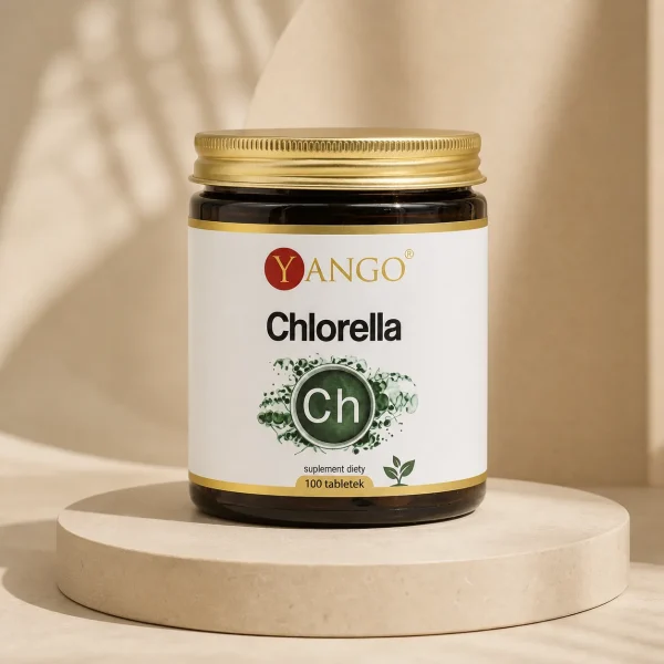 Chlorella w Proszku - na Oczyszczanie Organizmu i Odporność - 100 g - Yango, opakowanie