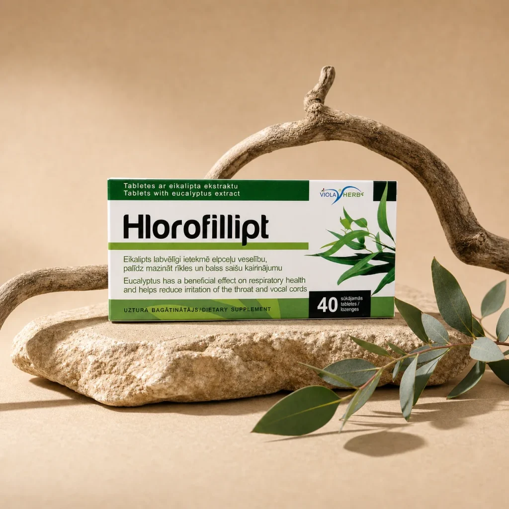 Chlorofillipt tabletki z eukaliptusa 40 tab., SIA Farmashop, zdjęcie 2