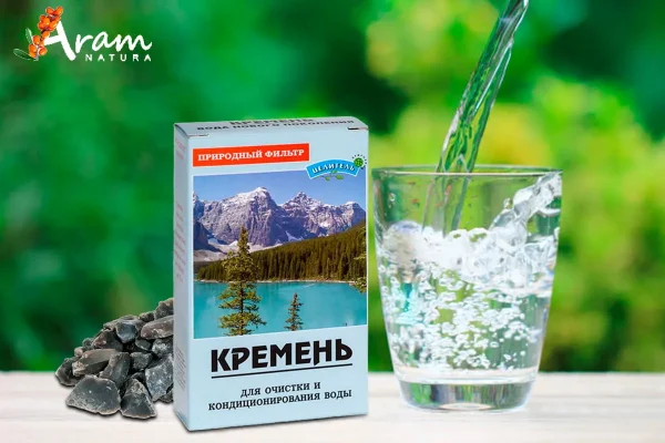 Czarny krzemień filtr - aktywator wody 150g, Prirodniy Celitel, opakowanie