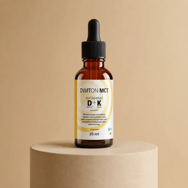 DWITON MCT Witaminy D+K 20ml, Ekototu, opakowanie