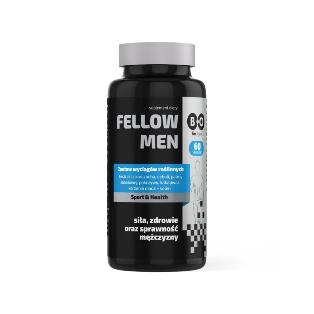 Fellow Men Bioorganic Zdrowy Mężczyzna Prostata Libido 60 kaps., zdjęcie 2