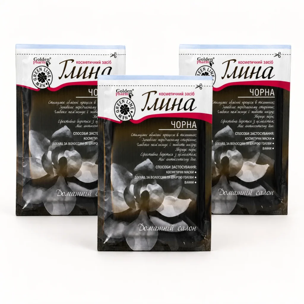 Glinka Czarna Rozstępy Spowolnienie Starzenia 60g, Golden Pharm, zdjęcie 6