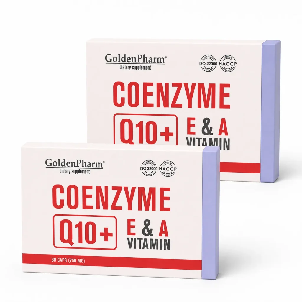 Koenzym Q10 Ubichinon Retinol Witamina E Golden Pharm 30 kapsułek 750 mg, zdjęcie 5