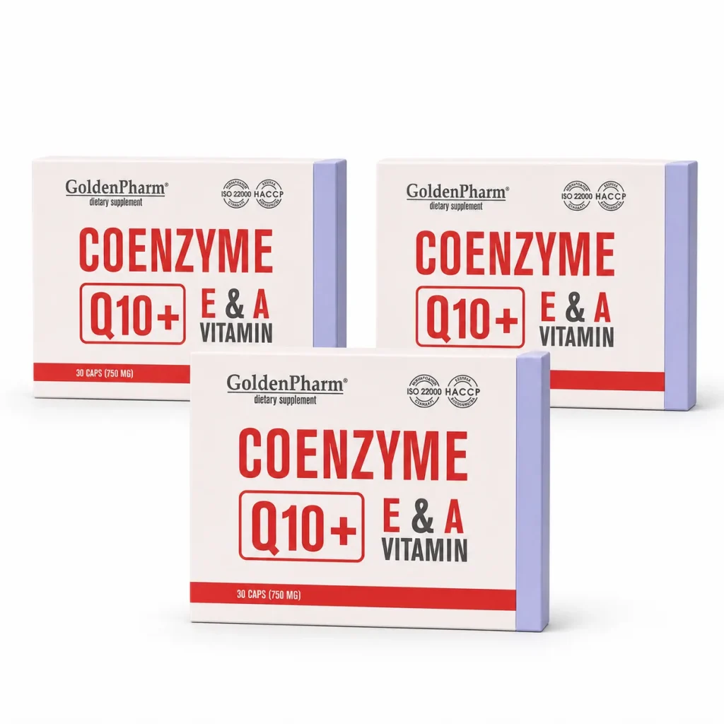 Koenzym Q10 Ubichinon Retinol Witamina E Golden Pharm 30 kapsułek 750 mg, zdjęcie 6