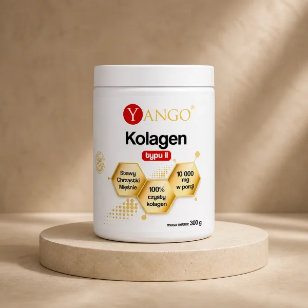 Kolagen Wołowy Typu II - 300 g - Yango, opakowanie