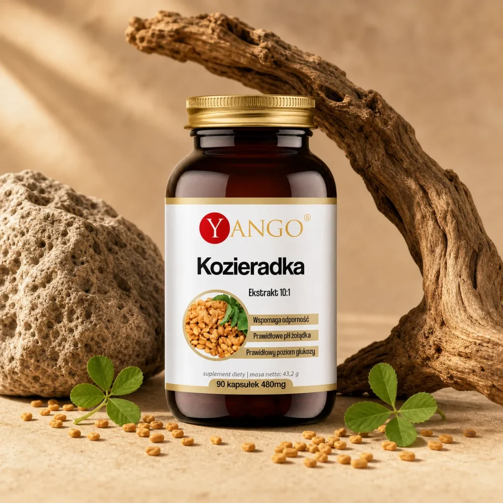 Kozieradka Poziom glukozy, metabolizm lipidy- 90 kaps. - Yango, zdjęcie 2