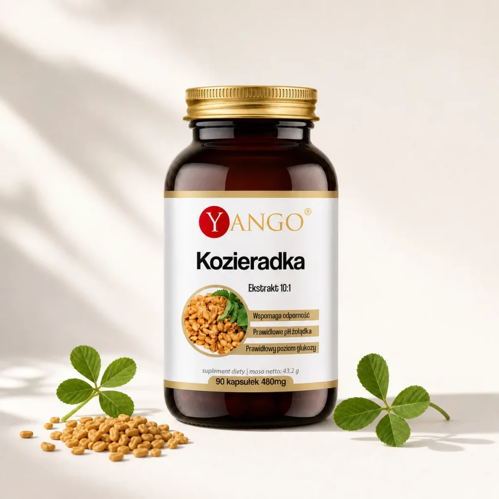 Kozieradka Poziom glukozy, metabolizm lipidy- 90 kaps. - Yango, zdjęcie 3