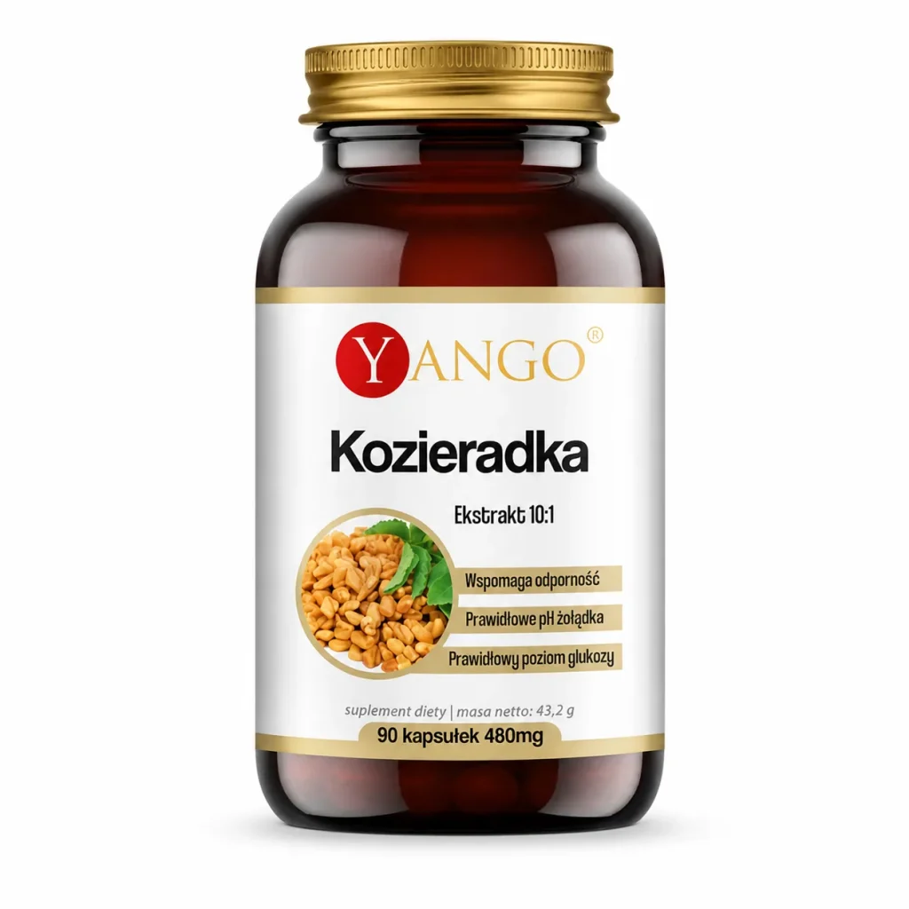 Kozieradka Poziom glukozy, metabolizm lipidy- 90 kaps. - Yango, zdjęcie 4
