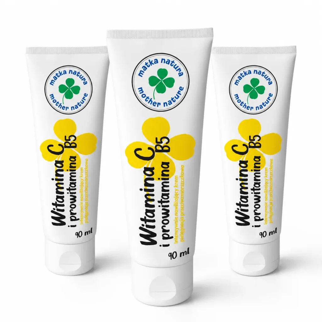 Krem do twarzy Przeciwzmarszczkowy Wit. C B5 90ml, Blue Pharma, zdjęcie 6