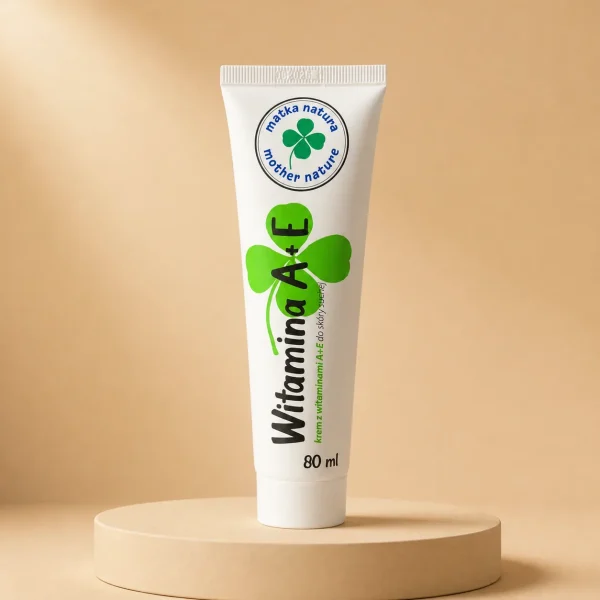 Krem Witamina A + E Nawilża Przeciwstarzeniowy 80 ml, Blue Pharma, opakowanie