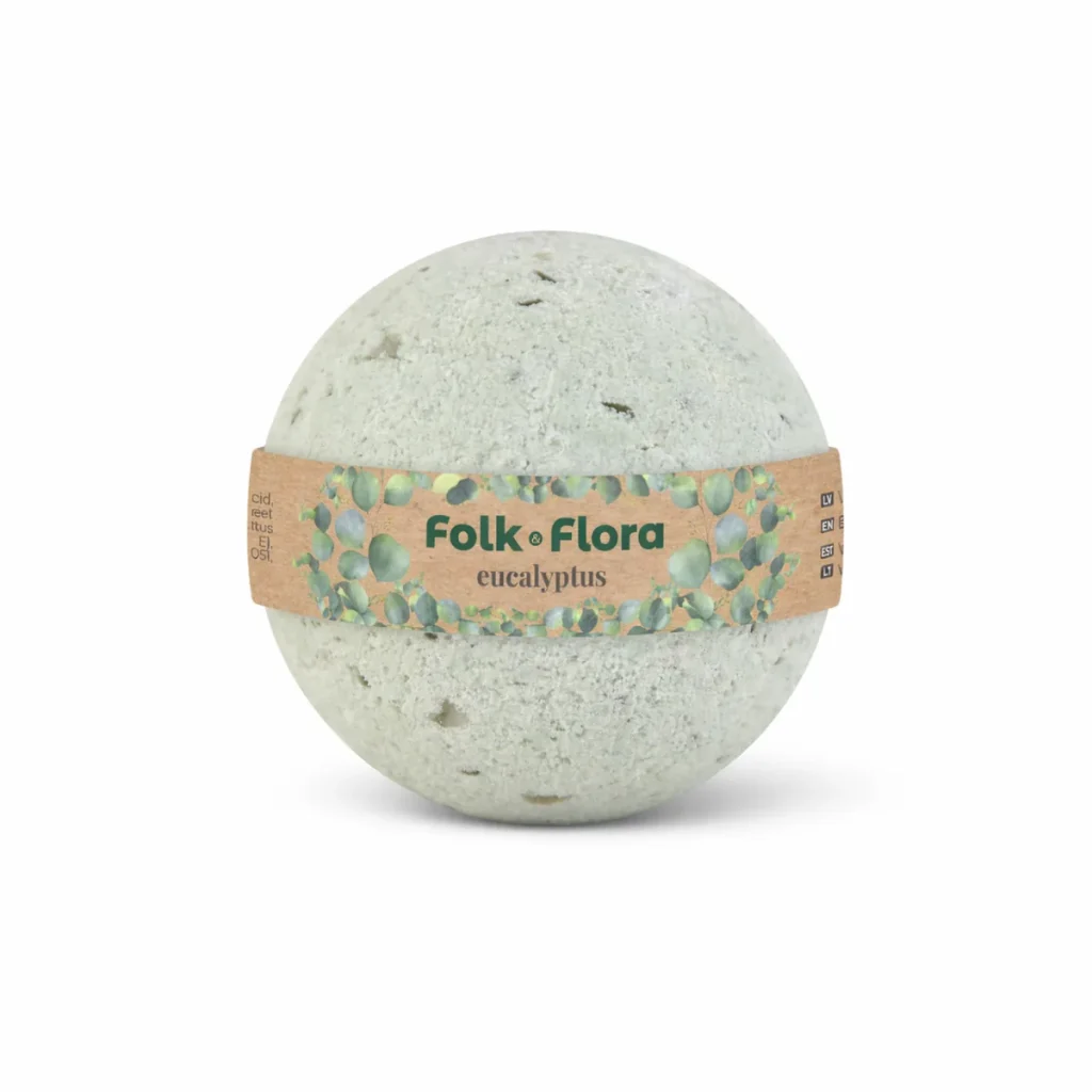 Kula do kąpieli Eukaliptus Domowe SPA Folk & Flora 130g, LD Stels Ltd, zdjęcie 2
