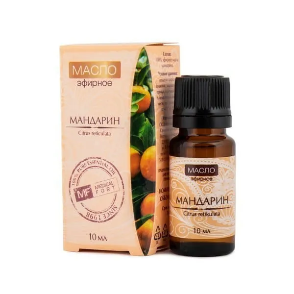 Olejek eteryczny mandarynkowy 10ml, Medicalfort, opakowanie