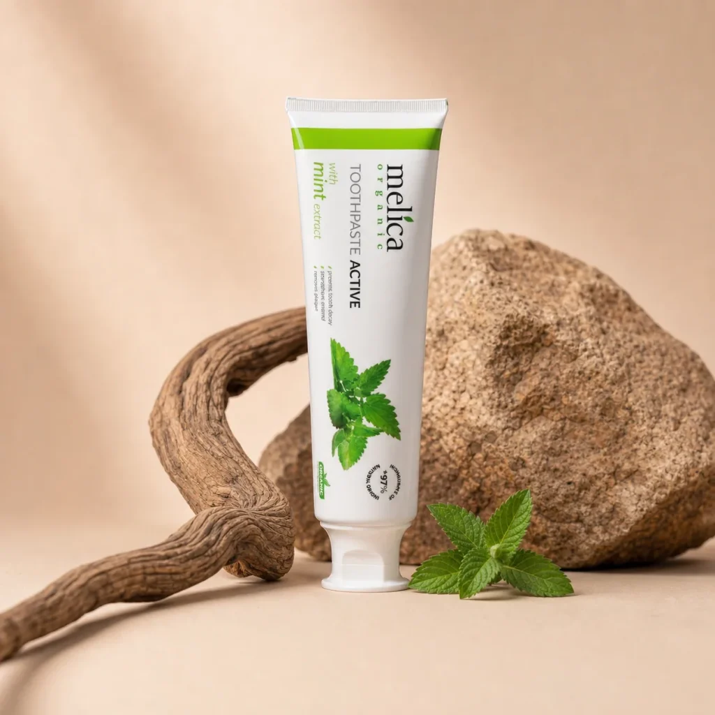 Pasta do zębów bez fluoru miętowa Melica Organic 100 ml, Organic & Innovation Laboratorium, zdjęcie 2