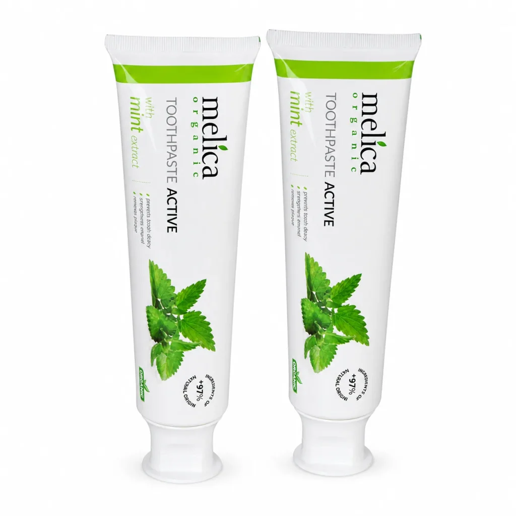 Pasta do zębów bez fluoru miętowa Melica Organic 100 ml, Organic & Innovation Laboratorium, zdjęcie 5