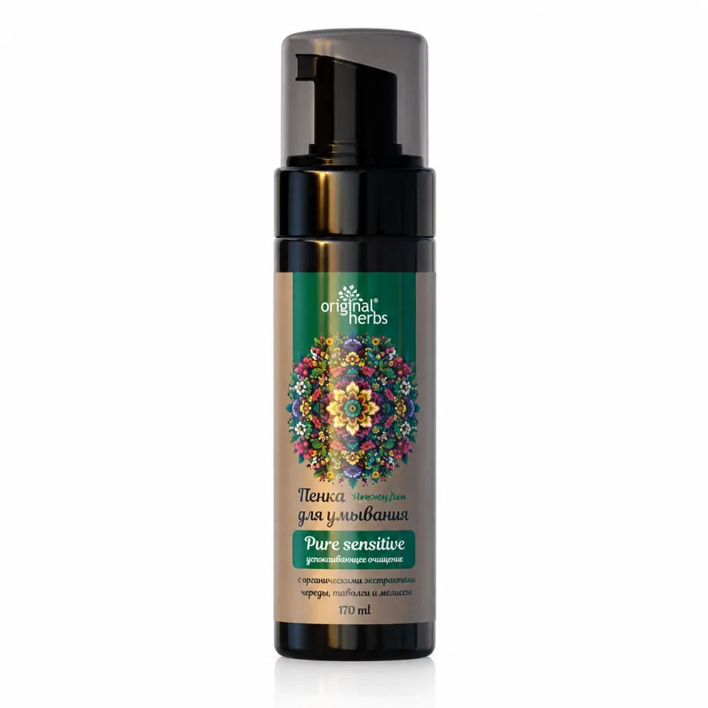 Pianka oczyszczająca do twarzy Pure Sensitive 170ml, Golden Pharm, zdjęcie 4