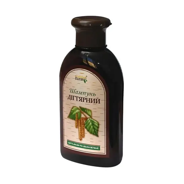 Szampon dziegciowy Łuszczyca AZS Łojotok 250ml, Golden Pharm, opakowanie