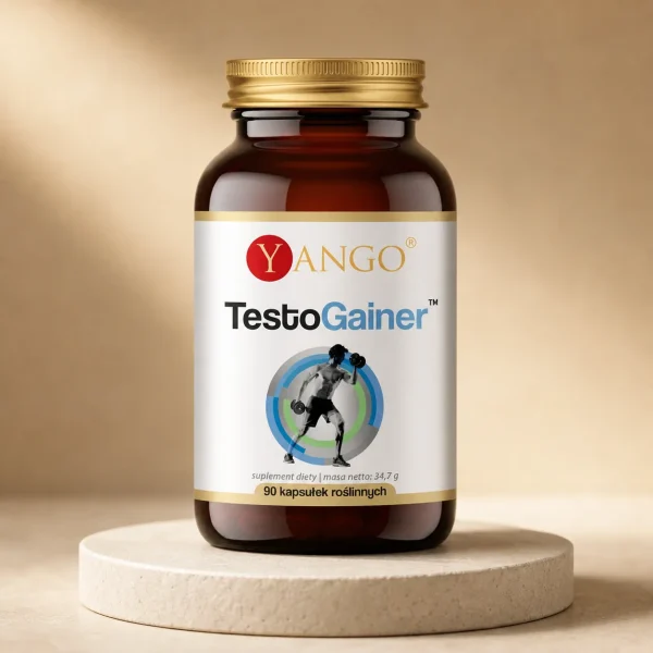 TestoGainer - wsparcie witalności mężczyzn | 90 kapsułek - Yango, opakowanie