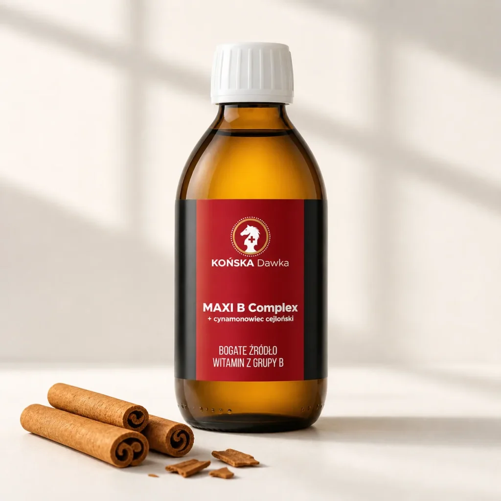 Witamina B B1B2 B3 KOŃSKA DAWKA Cynamonowiec cejloński MAXI B Complex 125ml, Zielana, zdjęcie 3
