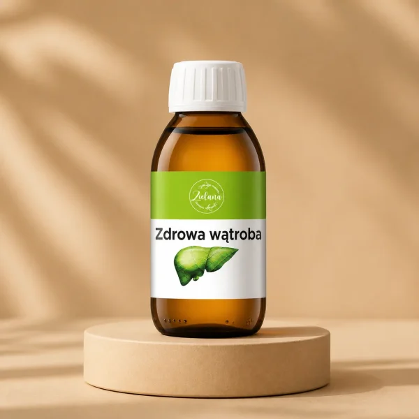 Zdrowa wątroba Karczoch Berberys Kolendra Oman ZIELANA 125 ml, opakowanie