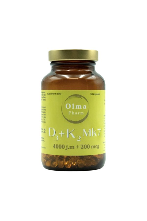 WITAMINA D3 + K2 MK7 4000 j.m + 200 mcg - 90 szt, opakowanie